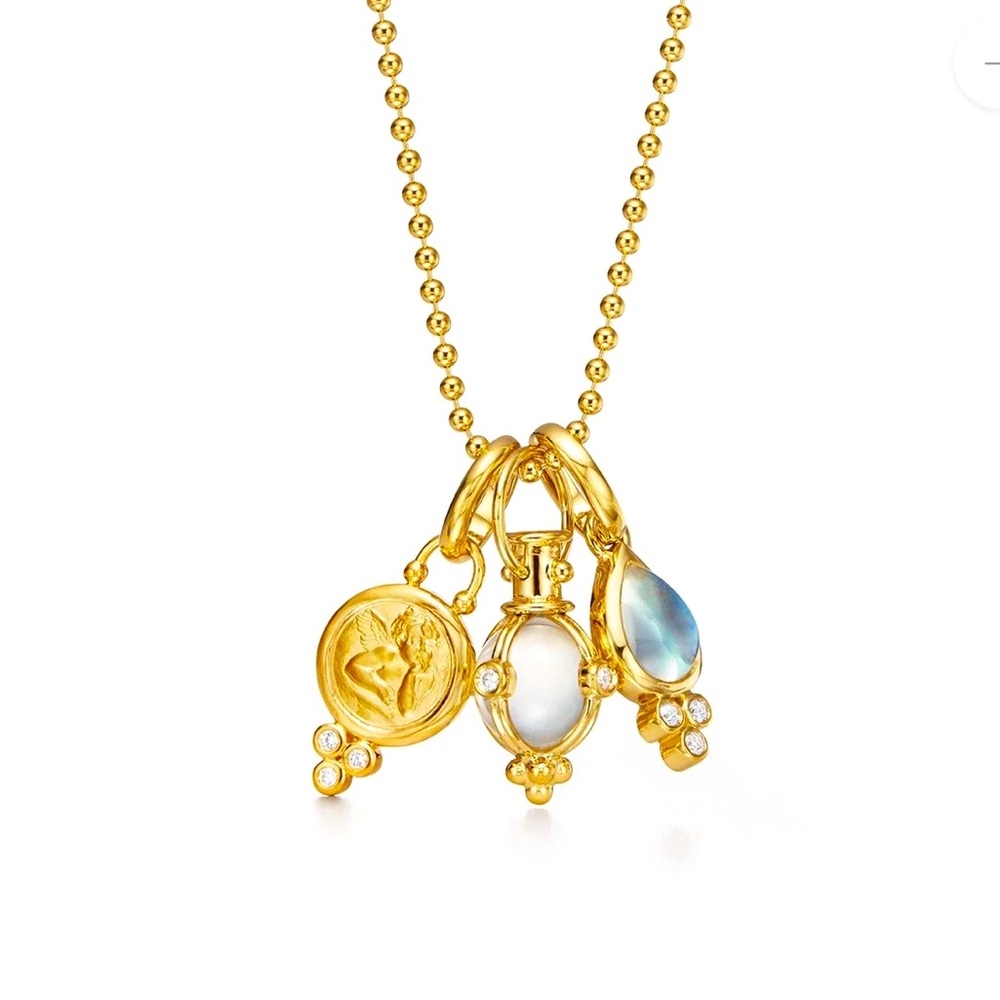 TEMPLE ST CLAIR 18k signature charm necklace